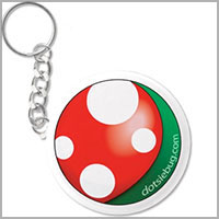 Dotsie Bug Logo keychain